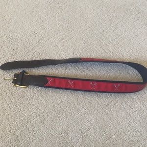 Vineyard vines red lacrosse belt size 30